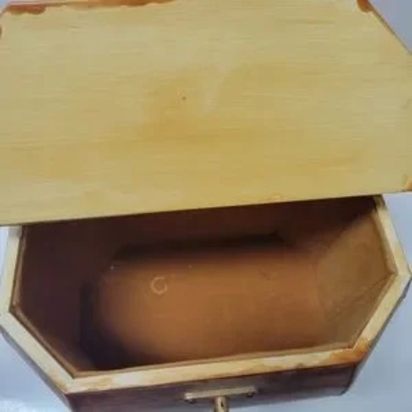 50s/60s Anton Pieck Art Decoupage PURSE or Storage Dickens Christmas Scenes - Picture 8 of 8